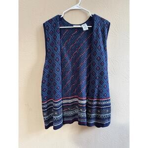 White Stag Ramie Blend Vest Size 18W/20W